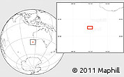Blank Location Map of the area around 38° 18' 21" S, 113° 7' 30" E