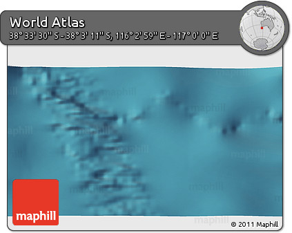 Satellite 3D Map of the Area around 38° 18' 21" S, 116° 31' 30" E