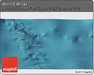 Satellite 3D Map of the Area around 38° 18' 21" S, 116° 31' 30" E