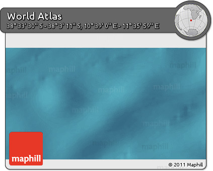 Satellite 3D Map of the Area around 38° 18' 21" S, 11° 7' 30" E