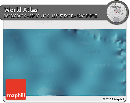 Satellite 3D Map of the Area around 38° 18' 21" S, 127° 34' 30" E