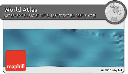 Satellite Panoramic Map of the Area around 38° 18' 21" S, 127° 34' 30" E