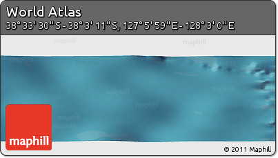Satellite Panoramic Map of the Area around 38° 18' 21" S, 127° 34' 30" E