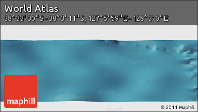 Satellite Panoramic Map of the Area around 38° 18' 21" S, 127° 34' 30" E