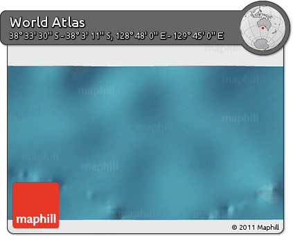 Satellite 3D Map of the Area around 38° 18' 21" S, 129° 16' 30" E