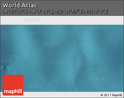Satellite 3D Map of the Area around 38° 18' 21" S, 132° 40' 30" E
