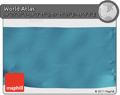 Satellite 3D Map of the Area around 38° 18' 21" S, 13° 40' 30" E
