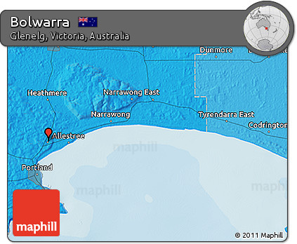 Political 3D Map of Bolwarra