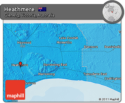 Political 3D Map of Heathmere