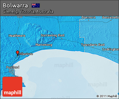 Political 3D Map of Bolwarra