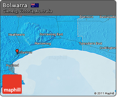 Political 3D Map of Bolwarra