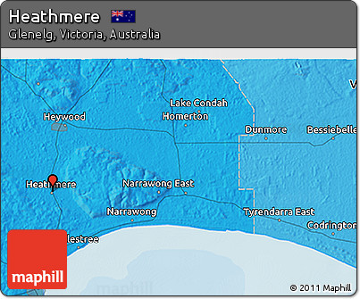 Political 3D Map of Heathmere