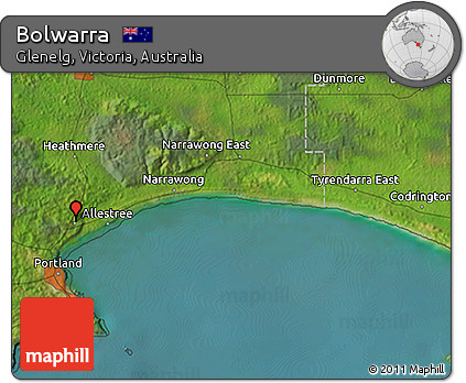 Satellite 3D Map of Bolwarra