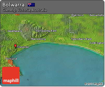 Satellite 3D Map of Bolwarra