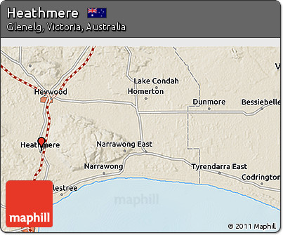 Shaded Relief 3D Map of Heathmere