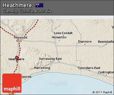 Shaded Relief 3D Map of Heathmere