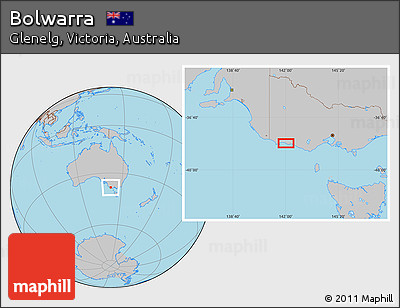 Gray Location Map of Bolwarra