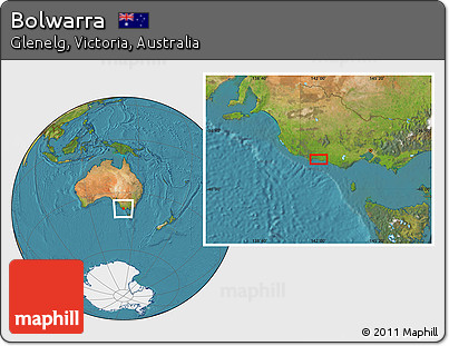 Satellite Location Map of Bolwarra