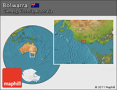 Satellite Location Map of Bolwarra