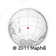 Outline Map of the Area around 38° 18' 21" S, 151° 13' 29" W, rectangular outline