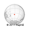 Outline Map of the Area around 38° 18' 21" S, 152° 55' 30" W, rectangular outline