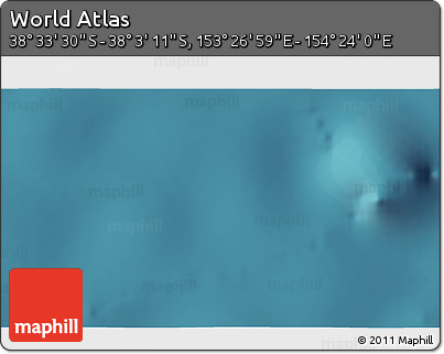 Satellite 3D Map of the Area around 38° 18' 21" S, 153° 55' 30" E