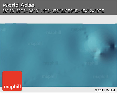 Satellite 3D Map of the Area around 38° 18' 21" S, 153° 55' 30" E