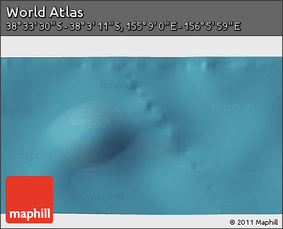 Satellite 3D Map of the Area around 38° 18' 21" S, 155° 37' 30" E