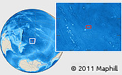 Shaded Relief Location Map of the area around 38° 18' 21" S, 155° 28' 29" W