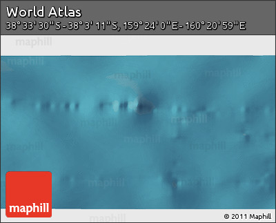 Satellite 3D Map of the Area around 38° 18' 21" S, 159° 52' 30" E