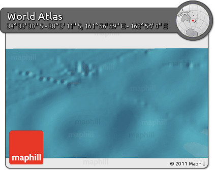 Satellite 3D Map of the Area around 38° 18' 21" S, 162° 25' 30" E