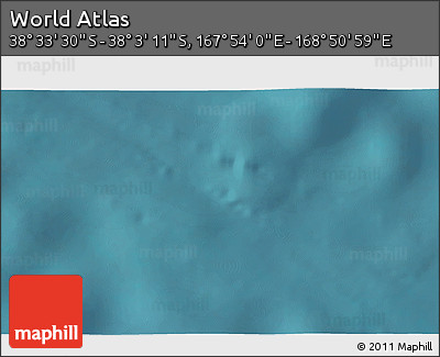 Satellite 3D Map of the Area around 38° 18' 21" S, 168° 22' 30" E