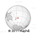 Outline Map of the Area around 38° 18' 21" S, 173° 19' 29" W, rectangular outline