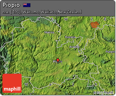 Satellite Map of Piopio