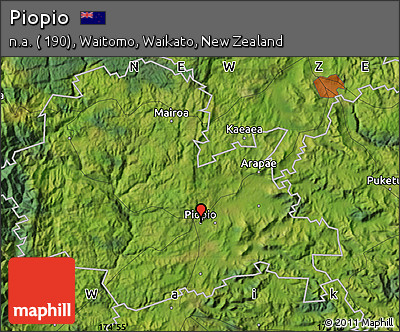 Satellite Map of Piopio