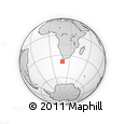Outline Map of the Area around 38° 18' 21" S, 17° 55' 29" E, rectangular outline