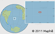 Savanna Style Location Map of the area around 38° 18' 21" S, 21° 10' 29" W