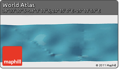 Satellite Panoramic Map of the Area around 38° 18' 21" S, 24° 43' 30" E