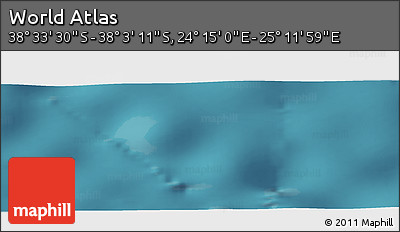 Satellite Panoramic Map of the Area around 38° 18' 21" S, 24° 43' 30" E