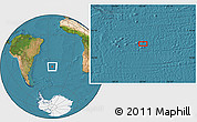Satellite Location Map of the area around 38° 18' 21" S, 25° 25' 29" W