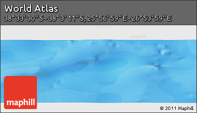 Political Panoramic Map of the Area around 38° 18' 21" S, 26° 25' 29" E