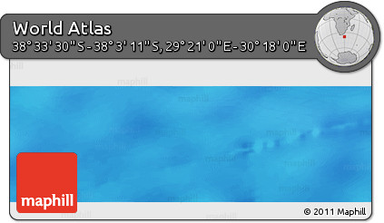 Physical Panoramic Map of the Area around 38° 18' 21" S, 29° 49' 30" E