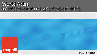 Physical Panoramic Map of the Area around 38° 18' 21" S, 29° 49' 30" E