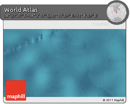 Satellite 3D Map of the Area around 38° 18' 21" S, 30° 40' 29" E