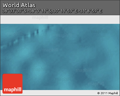 Satellite 3D Map of the Area around 38° 18' 21" S, 30° 40' 29" E