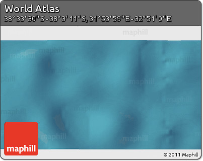 Satellite 3D Map of the Area around 38° 18' 21" S, 32° 22' 30" E
