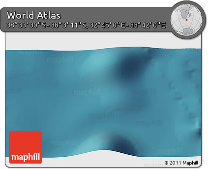 Satellite 3D Map of the Area around 38° 18' 21" S, 33° 13' 30" E