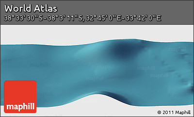 Satellite Panoramic Map of the Area around 38° 18' 21" S, 33° 13' 30" E