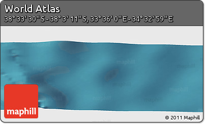 Satellite Panoramic Map of the Area around 38° 18' 21" S, 34° 4' 30" E