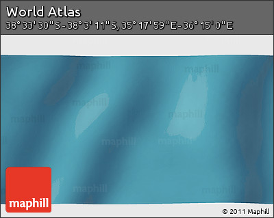 Satellite 3D Map of the Area around 38° 18' 21" S, 35° 46' 29" E